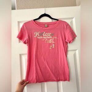 Y2K Hollister Pink Embroidered Tee